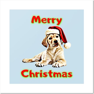 Golden Retriever Merry Christmas gift design, Dog Lovers christmas decorations, christmas ornaments design Posters and Art